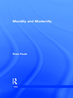 cover image of Morality and Modernity